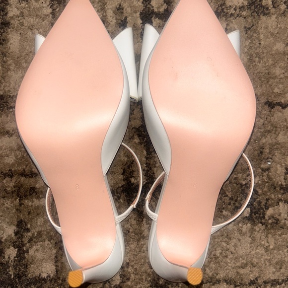 Lovers + Friends White Bow Heels - Picture 3 of 5